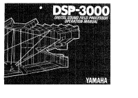 Yamaha DSP-3000 - Owners Manual 